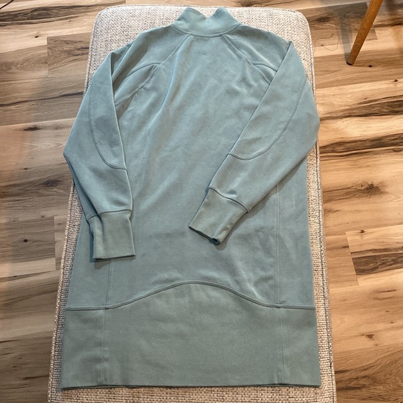 Lululemon Softstreme Long Sleeve Half-Zip Dress Tidewater Teal sz8 - Picture 4 of 10